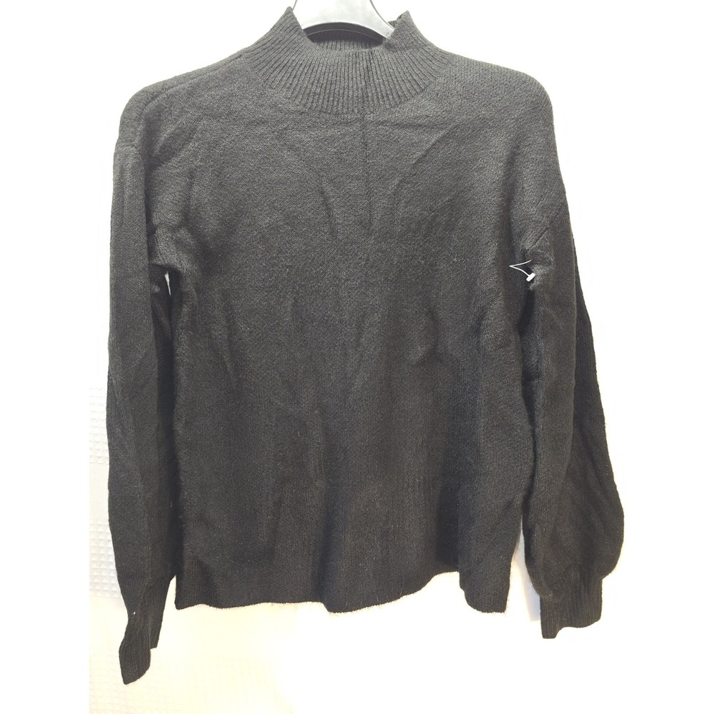 Simply Vera Wang Sweater Womens Size Medium Balloon Sleeve Black